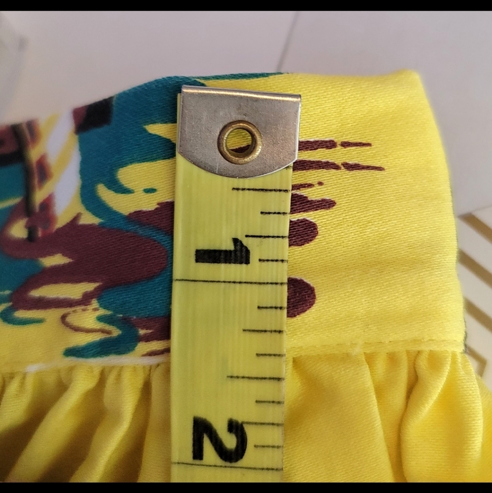 PinUp Girl Yellow Couture 3X Retired Venice Print Jenny Pug Skirt - Picture 9 of 15